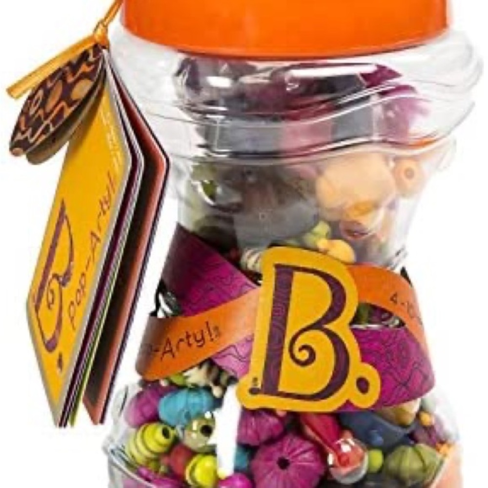 B Toys Pop Artzy Beads EUC
